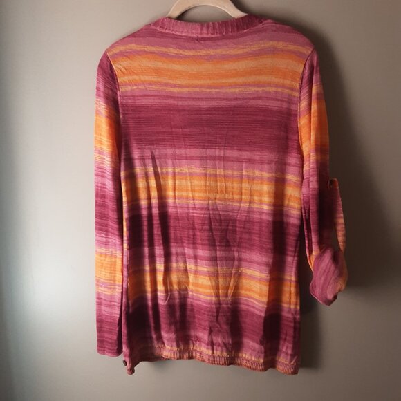 Emu Australia Merino Wool Vibrant Striped Cardigan Size Small - Picture 6 of 14